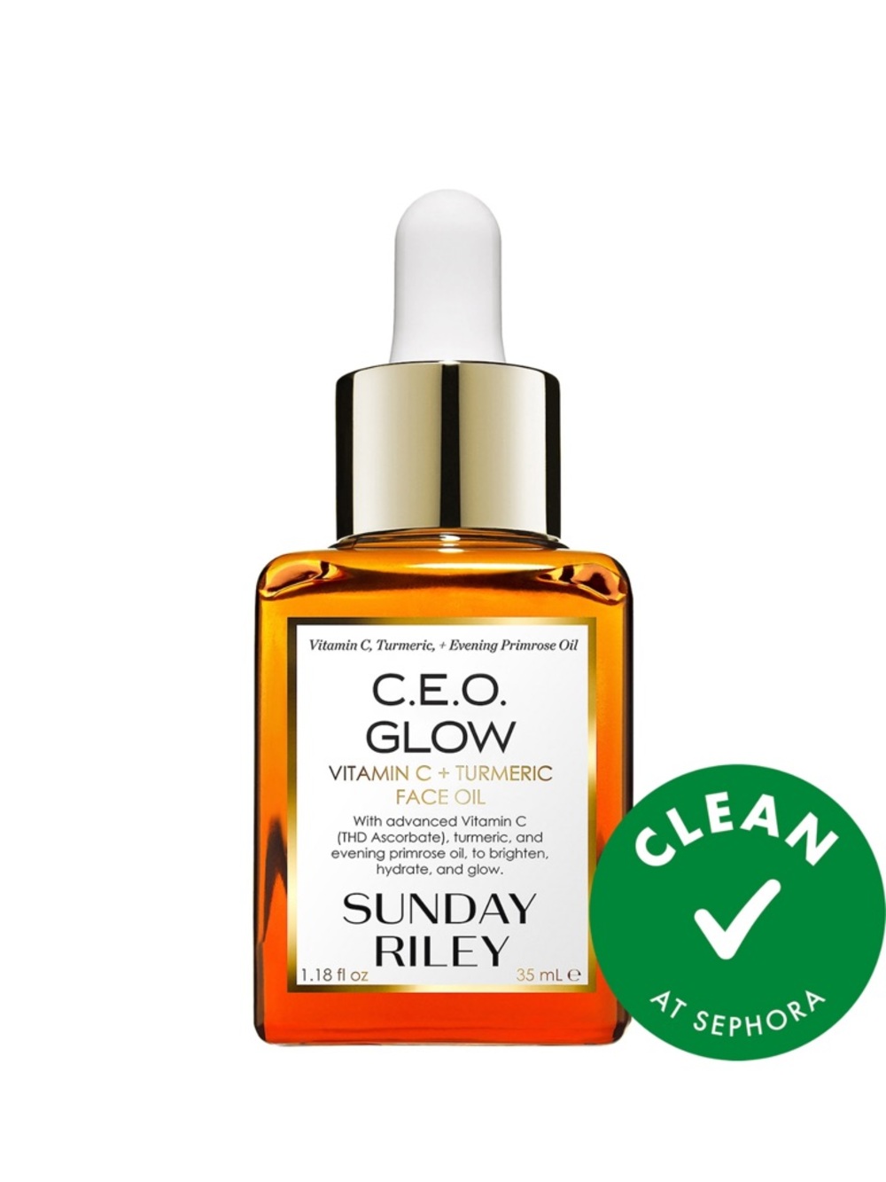 BRAND NEW Sunday Riley C.E.O. Glow Vitamin C + Turmeric Face  Oil 0.5 fl. oz